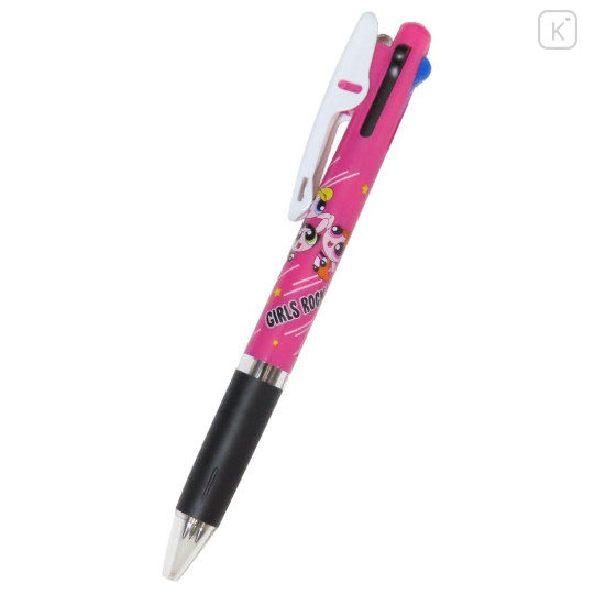 Japan The Powerpuff Girls Jetstream 3 Color Multi Ballpoint Pen - Girls Rock Pink - 1