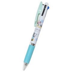 Japan Disney Jetstream 3 Color Multi Ball Pen - Mickey Mouse & Minnie Mouse : Dream Big Mint
