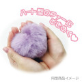 Japan Sanrio Fluffy Big Heart Acrylic Keychain - Flower Fairy My Melody 50th Anniversary & Kuromi 20th Anniversary - 2