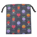 Japan One Piece Drawstring Pouch - Devil Fruit Black - 1