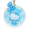 Japan Sanrio Acrylic Keychain - Hello Kitty : Sky Blue Sitting - 3