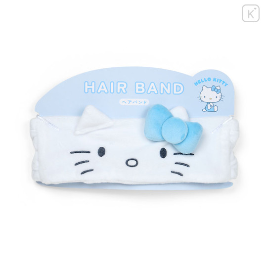 Japan Sanrio Hair Band - Hello Kitty : Sky Blue Face - 3