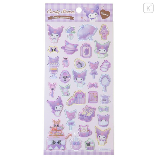 Japan Sanrio Candy Sticker - Kuromi - 1