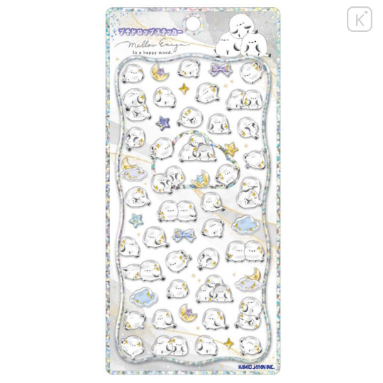 Japan Mellow Enaga Petit Drop Seal 3D Sticker - Bird Shimaenaga - 1