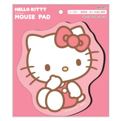 Japan Sanrio Die Cut Mouse Pad - Hello Kitty : Thinking