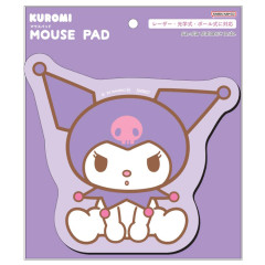 Japan Sanrio Die Cut Mouse Pad - Kuromi : Thinking