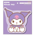 Japan Sanrio Die Cut Mouse Pad - Kuromi : Thinking - 1