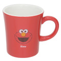 Japan Sesame Street Porcelain Mug - Elmo Happy - 1