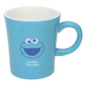 Japan Sesame Street Porcelain Mug - Cookie Monster Happy - 1