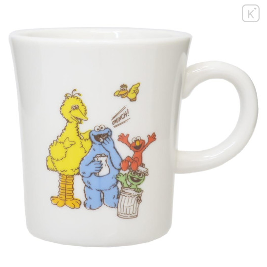 Japan Sesame Street Porcelain Mug - Characters Love - 1