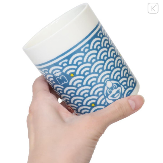 Japan Kirby Japanese Tea Cup - Characters Wave Navy - 2