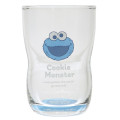 Japan Sesame Street Glass Tumbler - Cookie Monster Happy - 1