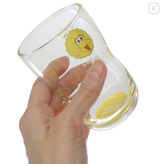 Japan Sesame Street Glass Tumbler - Big Bird Happy - 2