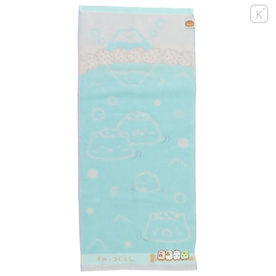 Japan San-X Jacquard Face Towel - Sumikko Gurashi : Hot Spring Onsen - 1
