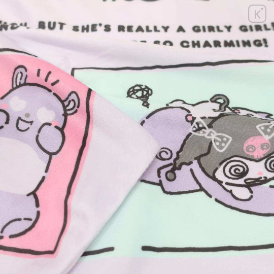 Japan Sanrio Pillow Cover - Kuromi : Baku Charming Girl - 3