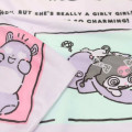 Japan Sanrio Pillow Cover - Kuromi : Baku Charming Girl - 3