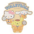Japan Sanrio Vinyl Sticker - Cinnamoroll & Hello Kitty & Pompompurin : Volley Ball - 1