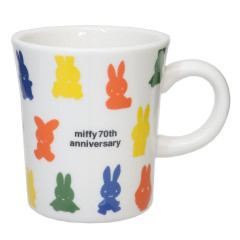 Japan Miffy Pottery Mug - Miffy 70th Anniversary Colorful