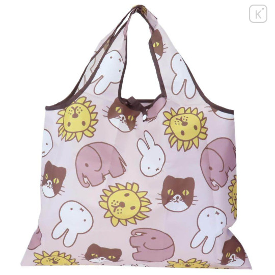 Japan Miffy Eco Bag - Miffy : Animals Brown Pink - 1