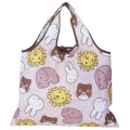 Japan Miffy Eco Bag - Miffy : Animals Brown Pink - 1