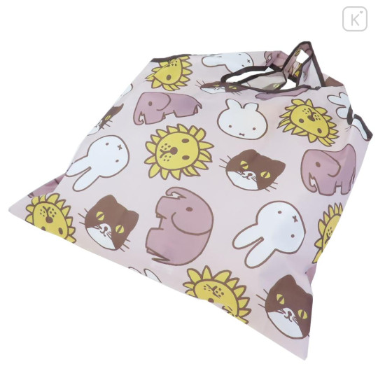 Japan Miffy Eco Bag - Miffy : Animals Brown Pink - 2
