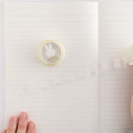 Japan Miffy Clear Masking Tape with Gold Foil - Face White - 3