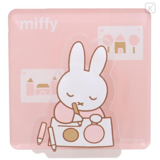 Japan Miffy Memo Clip Stand - Miffy : Writing Pink - 1