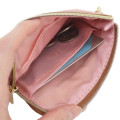 Japan Miffy Pass Case Card Holder & Coin Case & Reel - Miffy : Pink Brown - 3