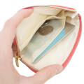 Japan Miffy Pass Case Card Holder & Coin Case & Reel - Miffy : Orange Beige - 3