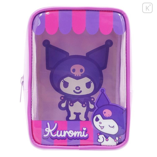 Japan Sanrio Clear Pouch - Kuromi : Doll Profile - 1