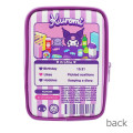 Japan Sanrio Clear Pouch - Kuromi : Doll Profile - 2