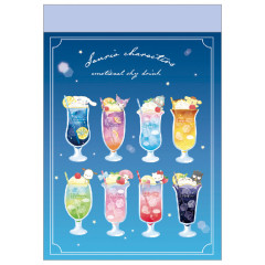 Japan Sanrio Mini Notepad - Characters Sky Drink