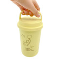 Japan Disney Stainless Steel Tumbler With Handle - Pooh : Flying Balloon Yellow - 4