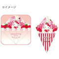 Japan Sanrio Mini Towel Handkerchief - Hello Kitty : Crepe Strawberry Cream - 2