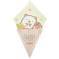 Japan San-X Mini Towel Handkerchief - Sumikko Gurashi : Crepe Flower Shirokuma Furoshiki - 1
