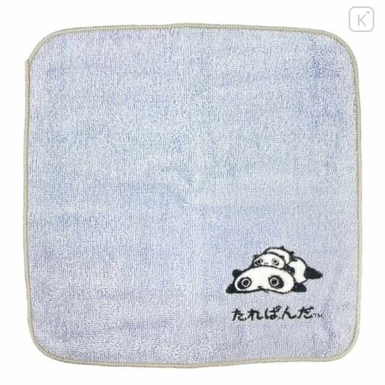 Japan San-X Embroidered Mini Towel Handkerchief Box - Tarepanda : Grey - 2