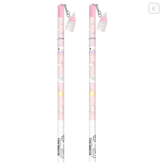 Japan Sanrio 2B Pencil & Acrylic Charm Set - My Melody : Baby Bottle - 1