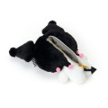 Japan Sanrio Mascot Pouch - Kuromi : Black Pink Party - 4