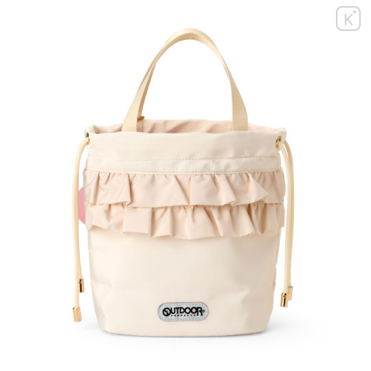 Japan Sanrio Outdoor Products 2way Drawstring Shoulder Bag - Kuromi & My Melody - 3