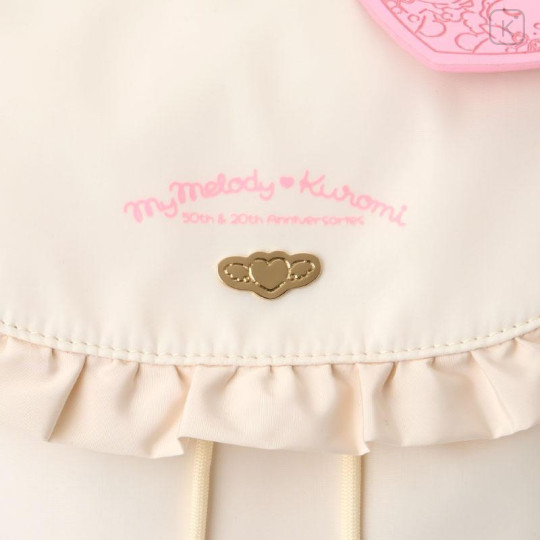 Japan Sanrio Outdoor Products Flap Backpack - Kuromi & My Melody - 4