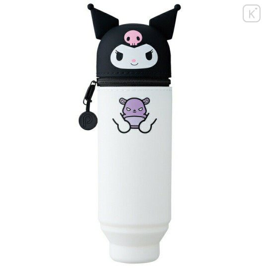 Japan Sanrio Pencil Case Pen Stand - Kuromi : PuniLabo Smart Fit - 1
