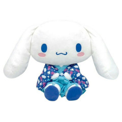 Japan Sanrio Plush Toy (M) - Cinnamoroll : Houndstooth Kimono