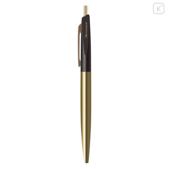 Japan Anterique Brass Collection Ballpoint Pen BP2 - Pitch Black - 1