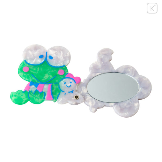 Japan Sanrio Slide Mirror - Keroppi : Couch Potato - 2
