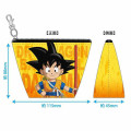 Japan Dragon Ball Triangular Mini Pouch - Goku Orange - 3