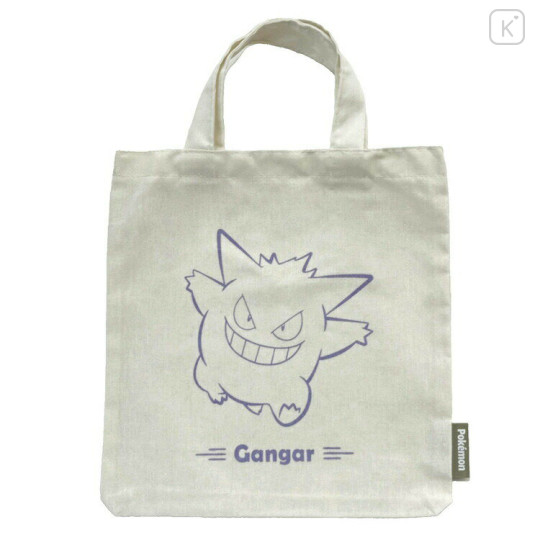 Japan Pokemon Small Tote Bag - Gengar : Outline - 1