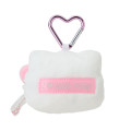 Japan Sanrio Original Face Mascot Holder - Hello Kitty : I Love Hello Kitty Pink Ribbon - 2