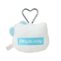 Japan Sanrio Original Face Mascot Holder - Hello Kitty : I Love Hello Kitty Blue Ribbon - 2
