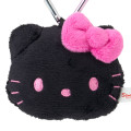 Japan Sanrio Original Face Mascot Holder - Hello Kitty : I Love Hello Kitty Black - 3
