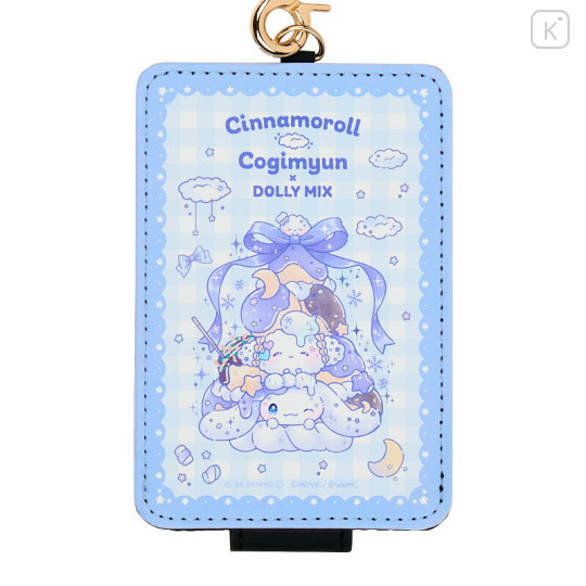 Japan Sanrio Card Case - Cinnamoroll & Cogimyun : Dolly Mix Blue - 2